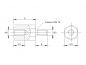 Preview: Zeichnung Abstandsbolzen M3x5