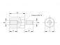 Preview: Zeichnung Abstandsbolzen M4x35