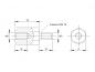 Preview: Zeichnung Abstandsbolzen M5x15