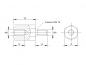 Preview: Zeichnung Abstandsbolzen M8x18