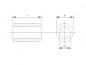 Preview: Maßblatt Abstandsrollen aus Messing für M3-Schrauben 1mm