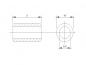 Preview: Maßblatt Abstandsrollen aus Messing für M5-Schrauben 3mm